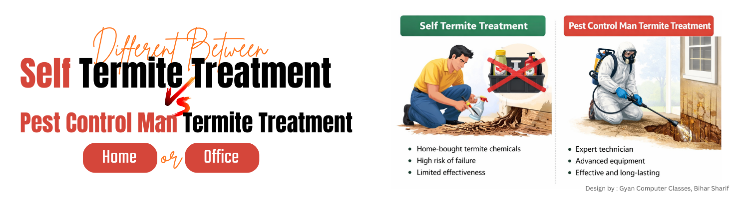 Different Between Safe and Pest Control Man Termite Treatment - Soul Safe Pest Solution uttar Pradesh